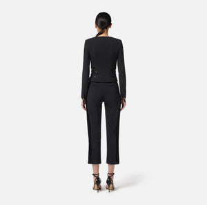 Black jacket with zipper details