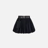 Black balloon mini skirt