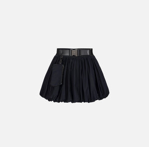 Black balloon mini skirt