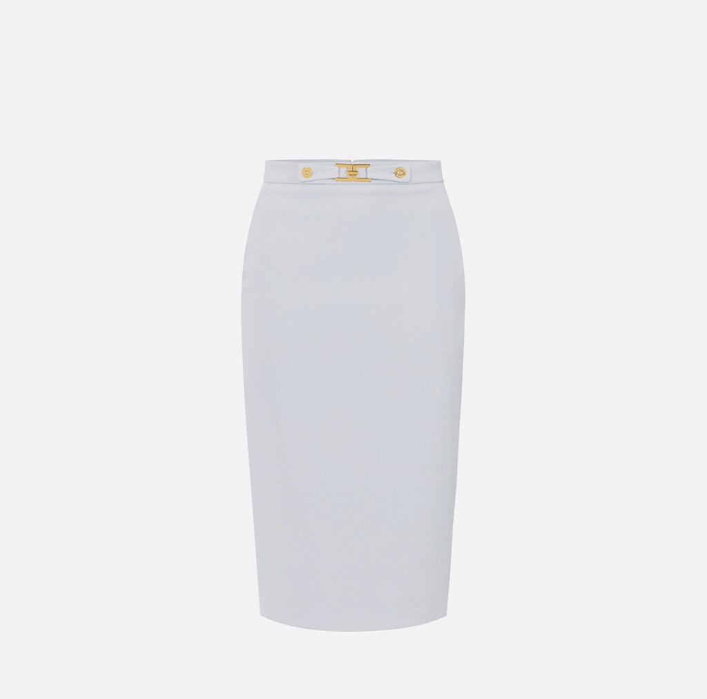 Baby blue pencil skirt