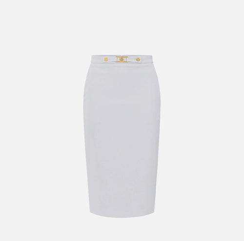 Baby blue pencil skirt