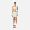 Mint micro bows mini skirt