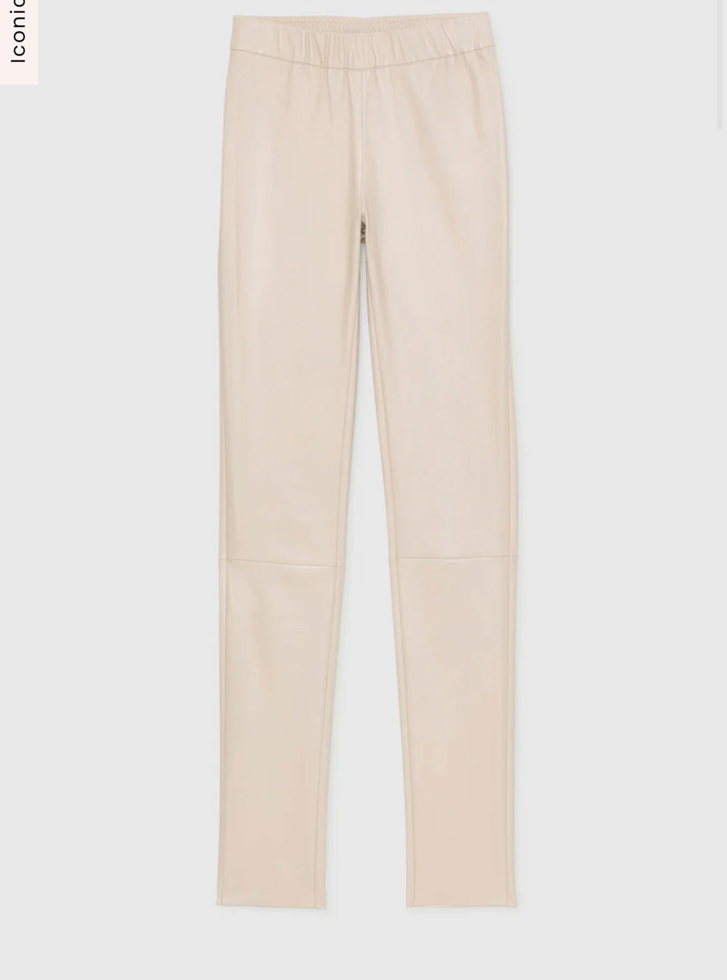 Tan leather leggings