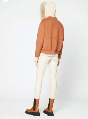 Tan leather leggings