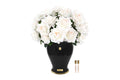 Blush Imperial Roses in a black vase diffuser