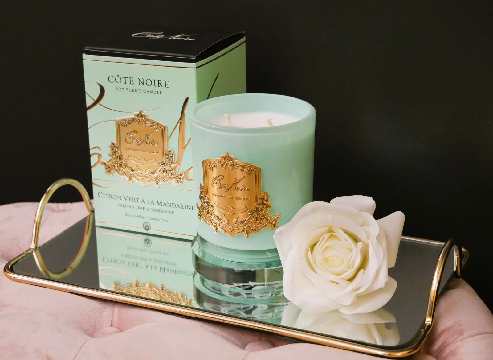 Tiffany blue Persian lime luxury Candle