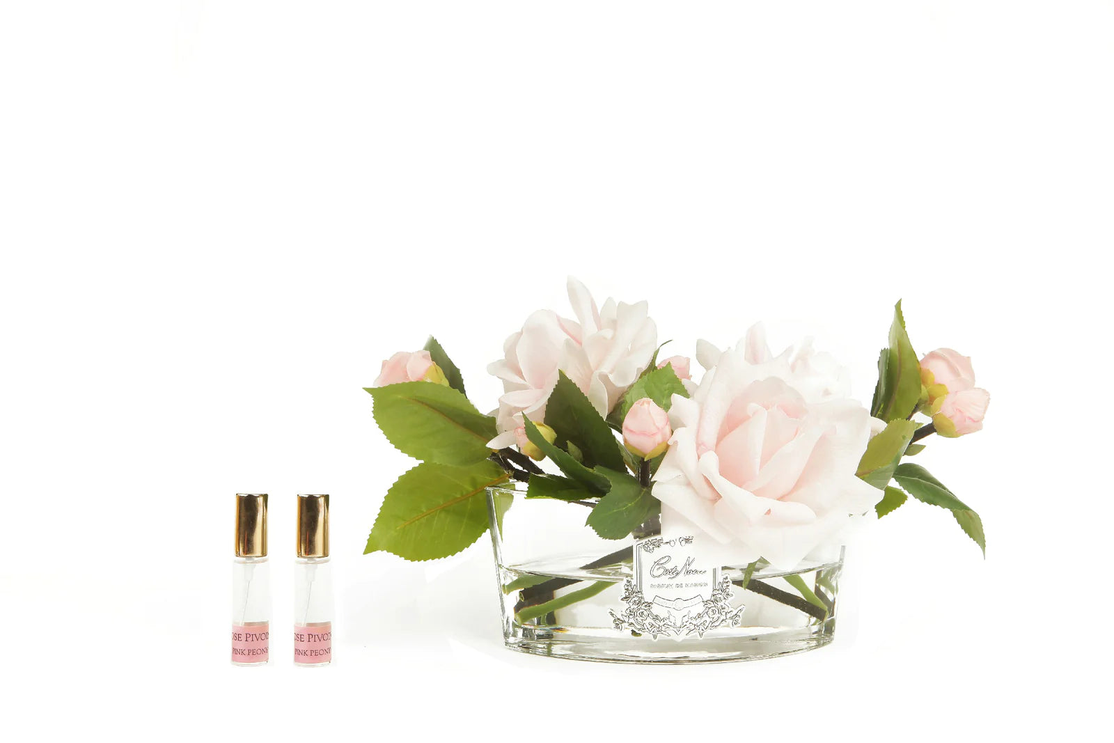 Pink oval luxury roses bouquet diffuser