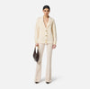 Ivory boucle oversized cardigan