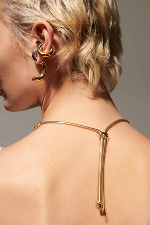 Gold adjustable Nadia Slider Necklace
