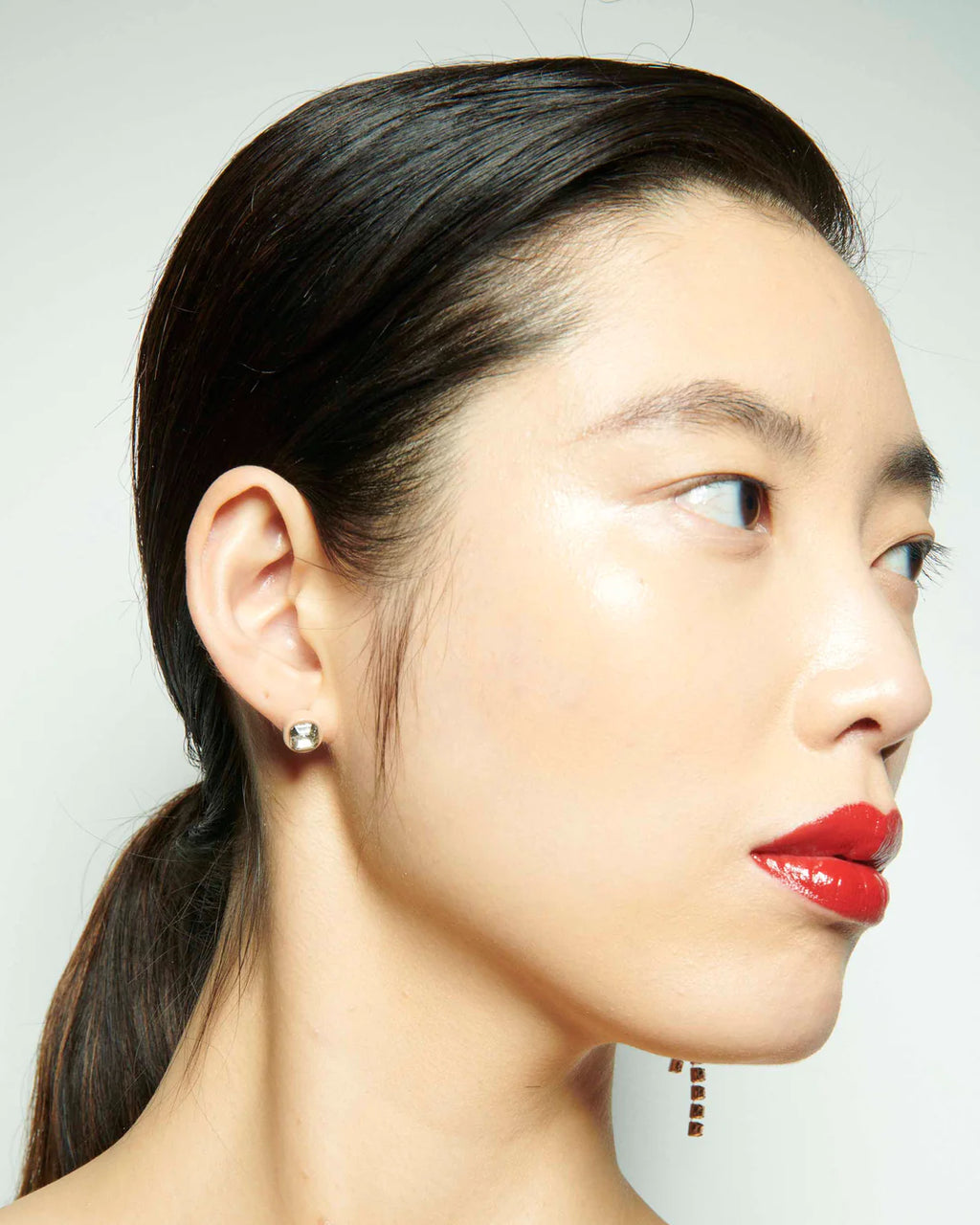 Nude Elena Crystal Ear Cascade traveling Earring set