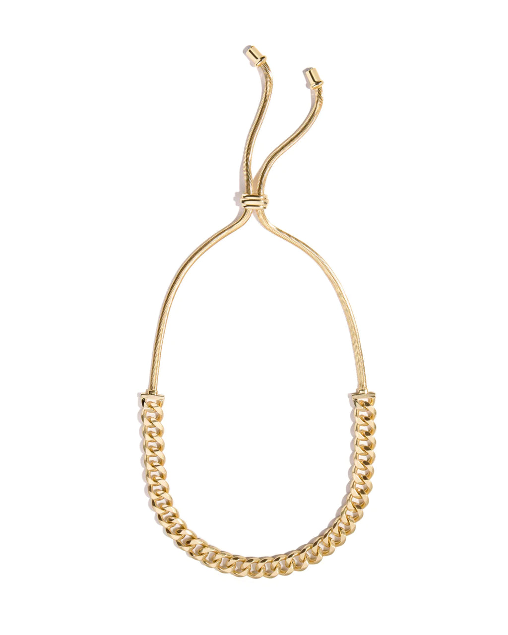 Gold adjustable Nadia Slider Necklace