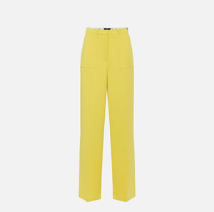 Citron straight wide leg trousers