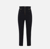 Black trousers with zipper accents