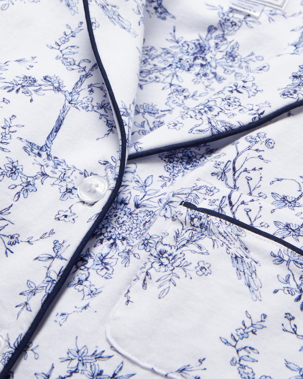 Blue Timeless Toile Pima cotton short pajama set