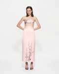Pink cherry blossom crop top