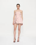 Pink cherry blossom mini dress