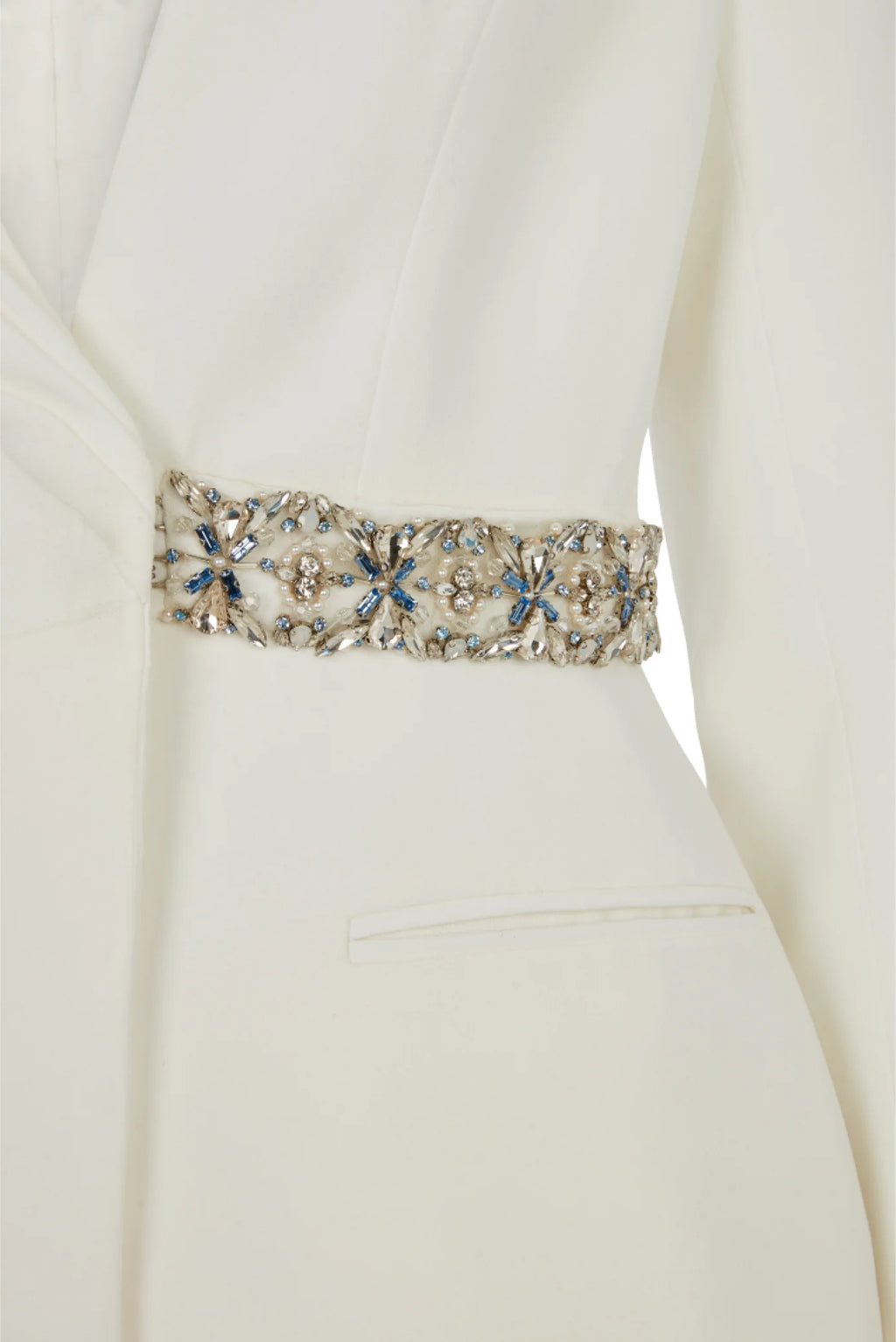 White embroidered jacket