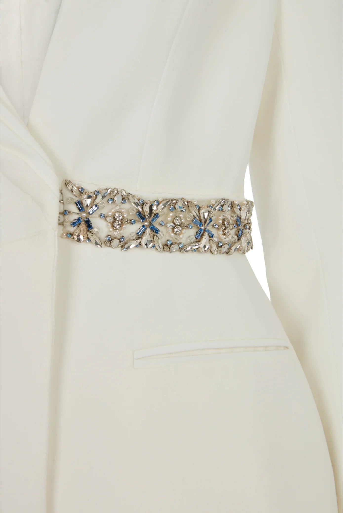 White embroidered jacket