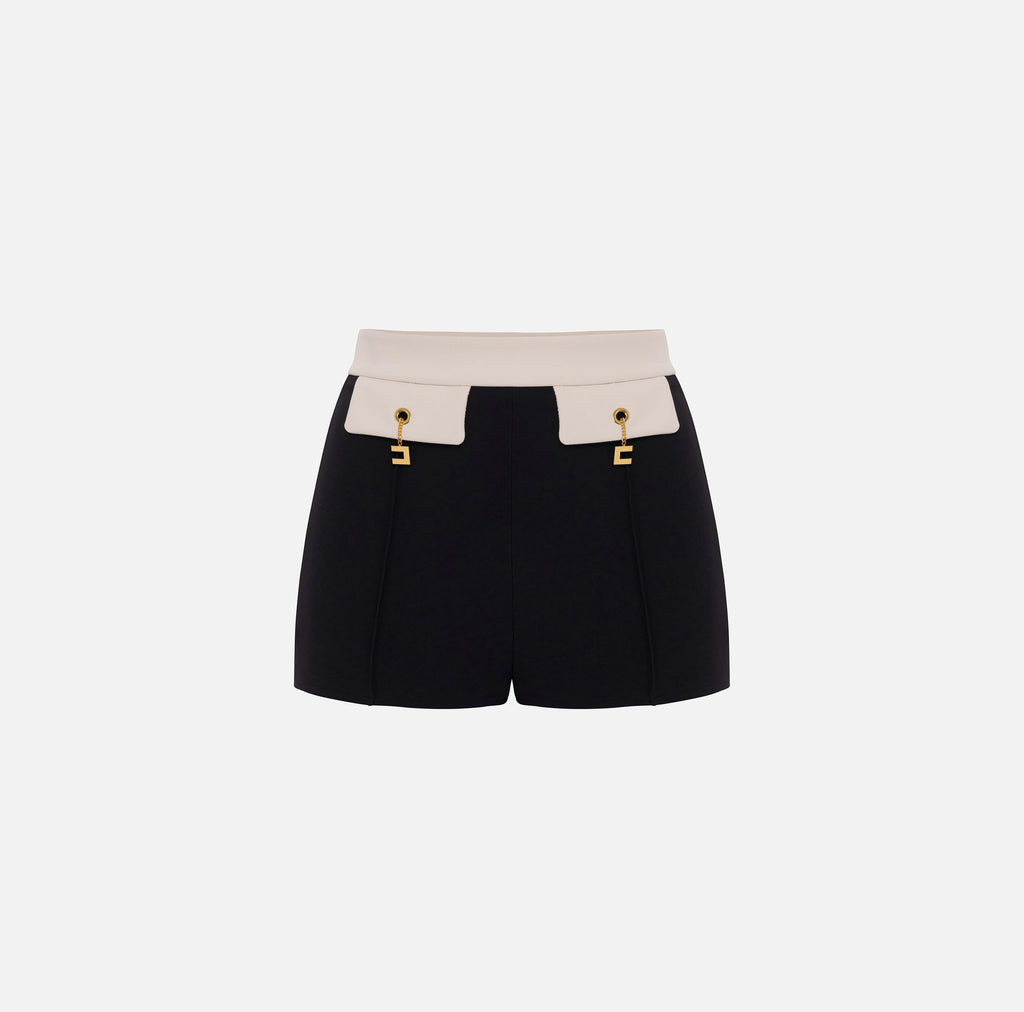 Black white shorts