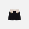 Black white shorts