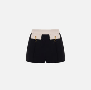 Black white shorts