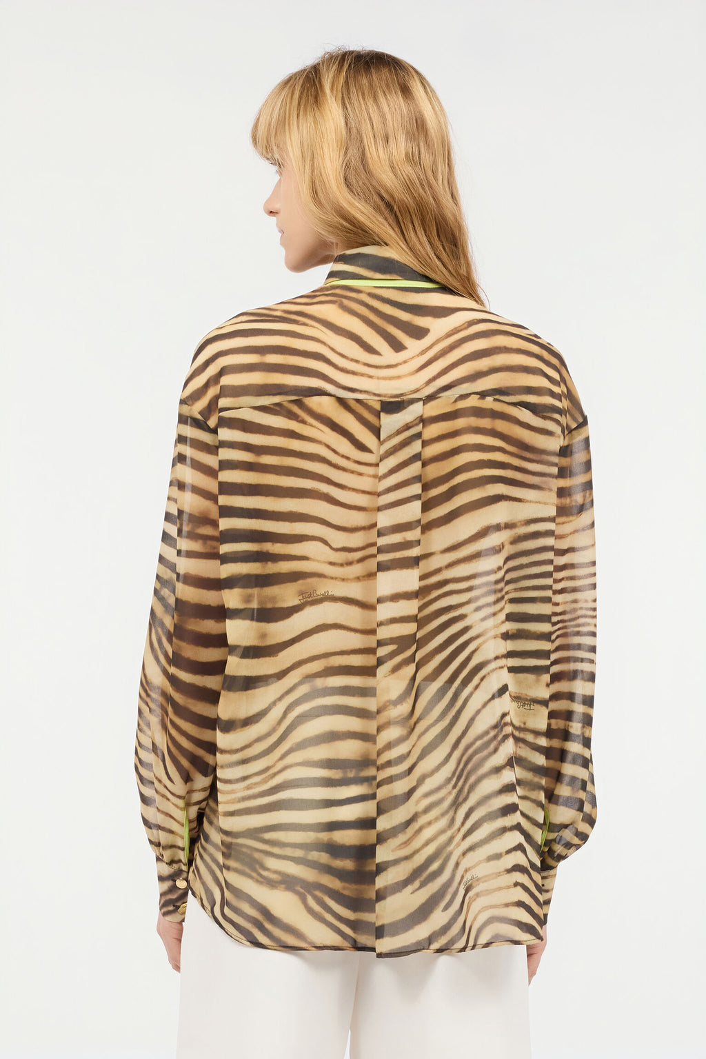 Animal print long sleeve shirt