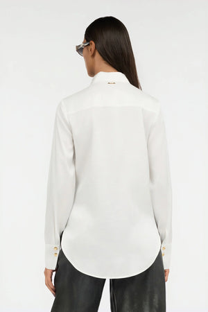 White fluid shirt