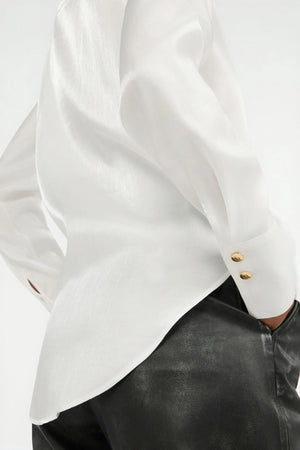 White fluid shirt