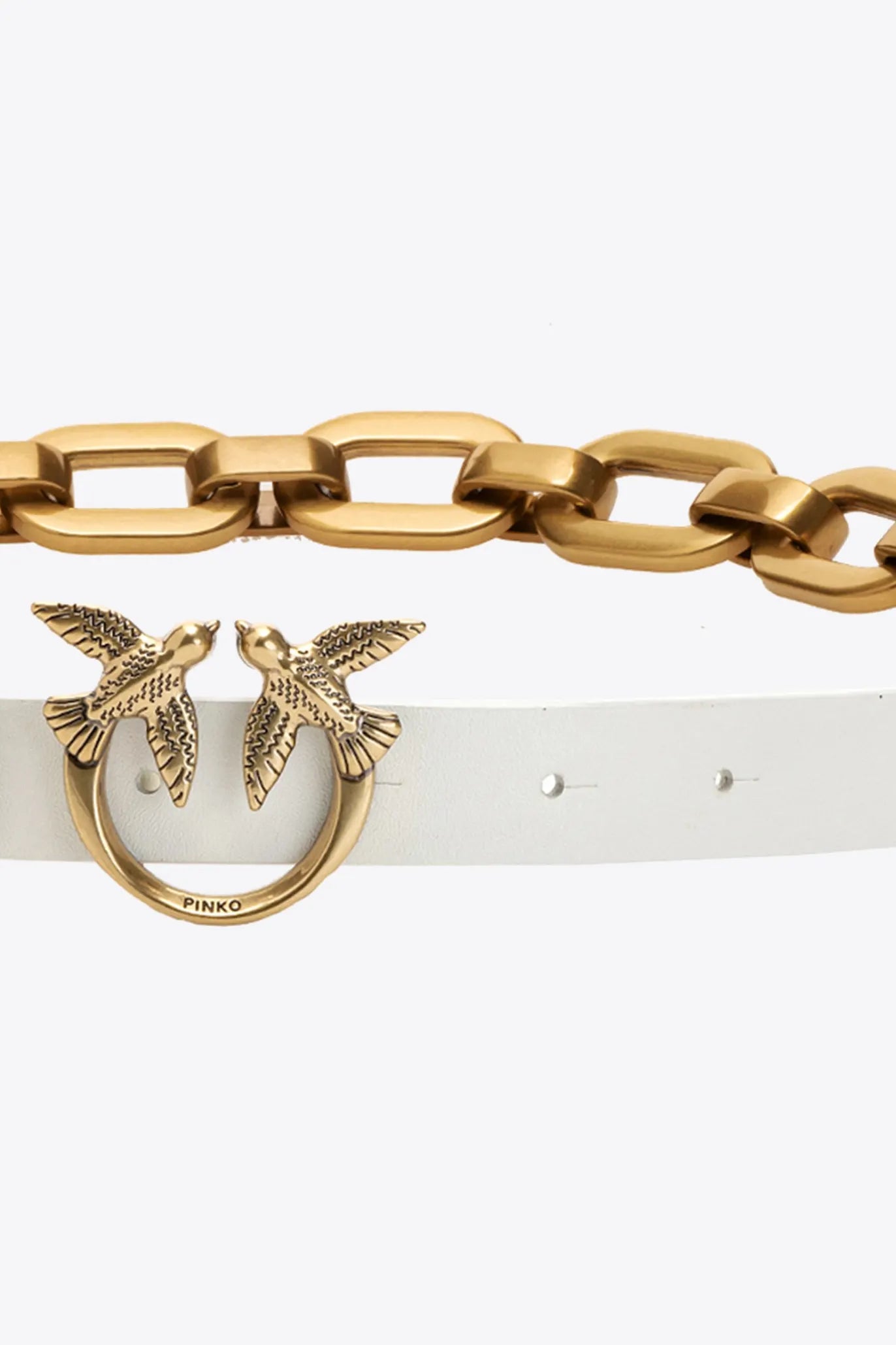 White belt with chain