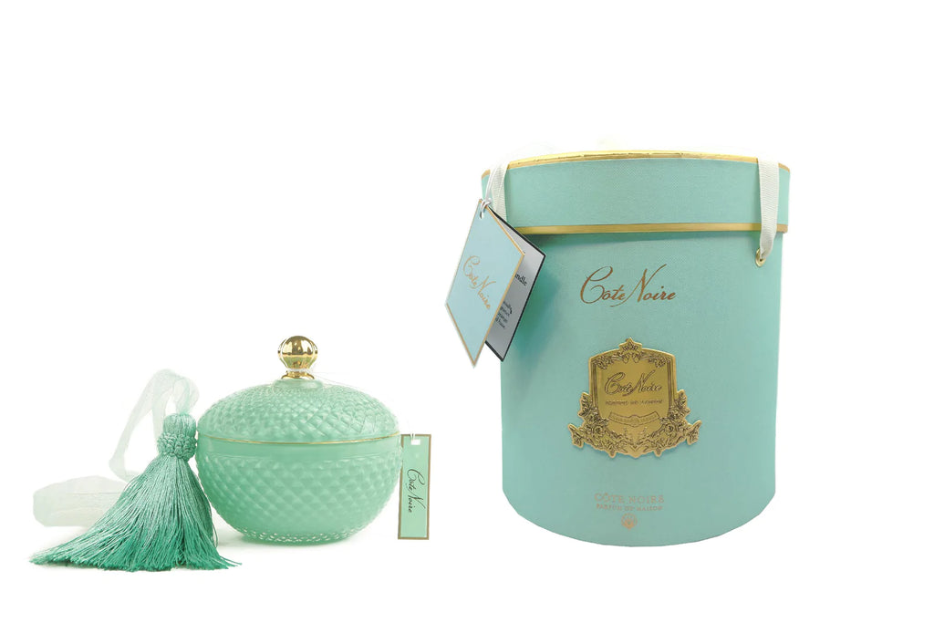 Tiffany round art deco candle