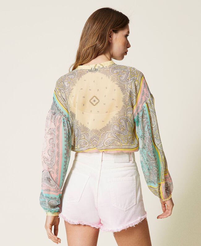 Multi pastel print Blouse