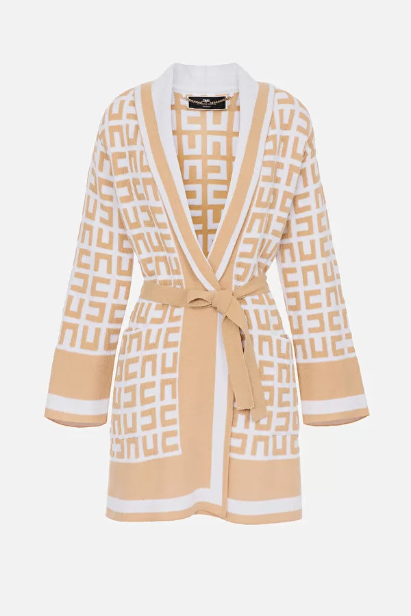 White camel logo print jacket