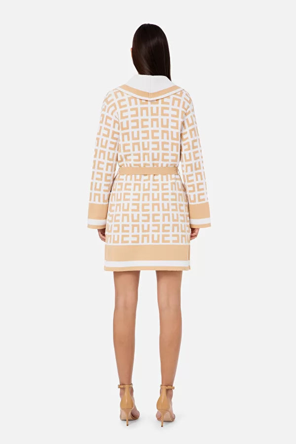 White camel logo print jacket