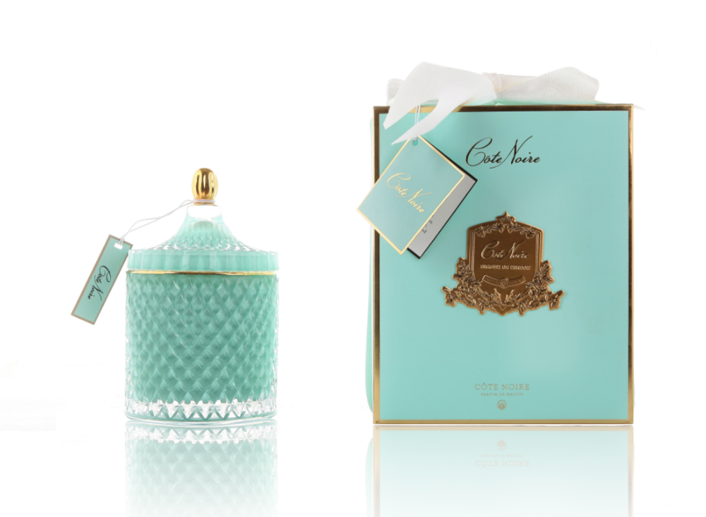 Tiffany Blue Grand Art Deco Candle