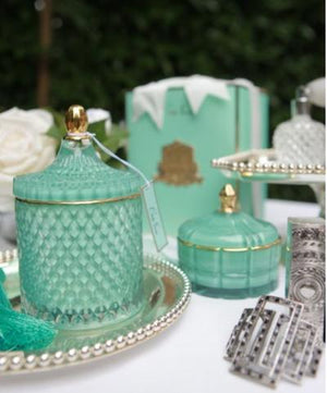 Tiffany Blue Grand Art Deco Candle