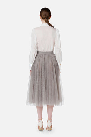 Grey tulle skirt