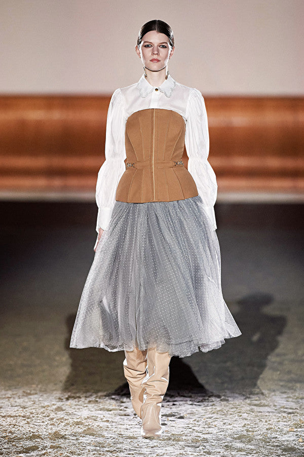 Grey tulle skirt