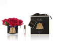 Red roses real touch Flower diffuser in dark glass