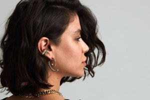 Gold/silver Chain Luna Earrings