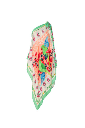 Parrot Multi Tie-up Scarf top