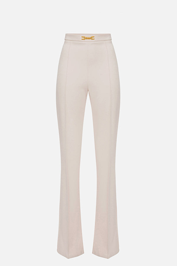 Ivory high waist palazzo pants