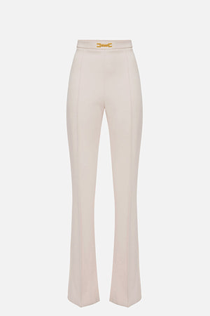 Ivory high waist palazzo pants