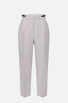 Mauve Trousers with strap and buckle detail