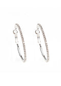 White gold zirconia Hoop