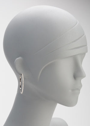 White gold zirconia Hoop