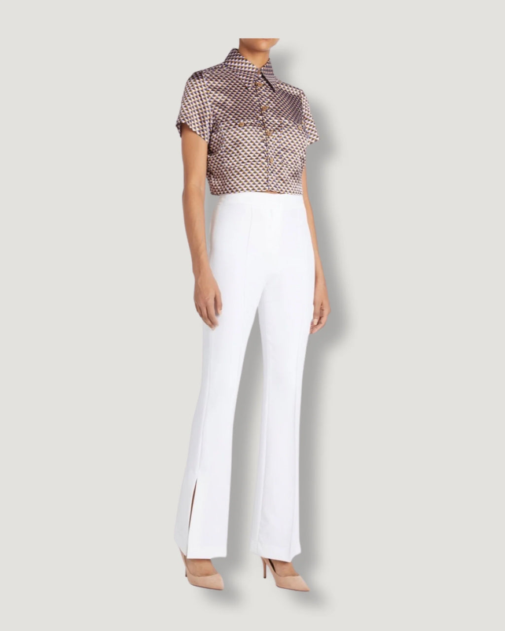 White High waisted pants