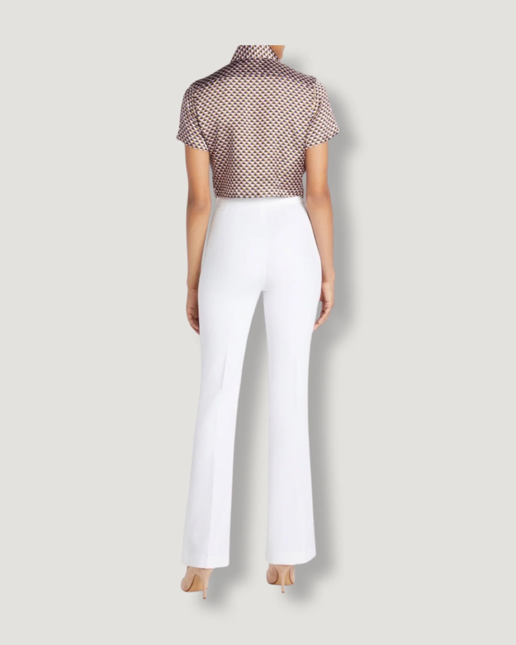 White High waisted pants