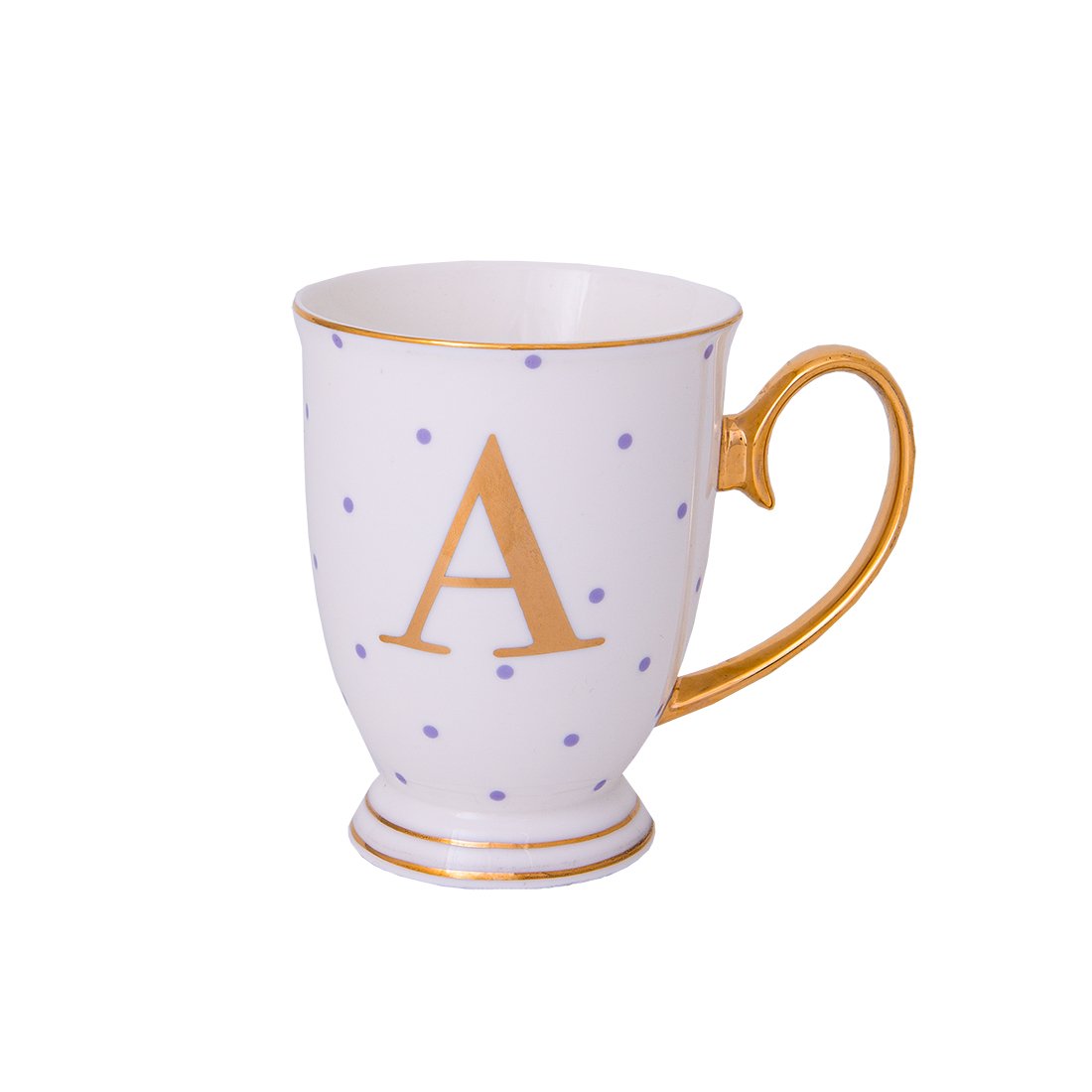 Bloomsbury Mug with gold monogram