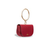 Burgundy Small Bag with a Ring Handle