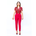 Raspberry Ramage Floral Print Body Shirt